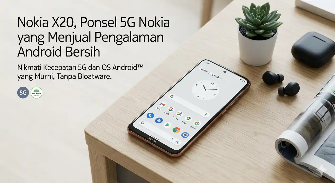 Nokia X20, Ponsel 5G Nokia yang Menjual Pengalaman Android Bersih